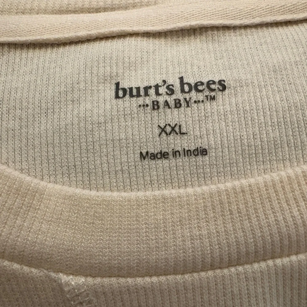 Burt's Bees Baby Women XXL Organic Cotton Holiday Pajama Set Red Gingerbread
